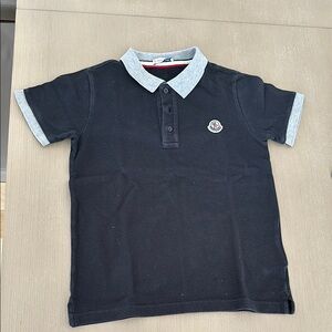 Moncler Black Polo Shirt